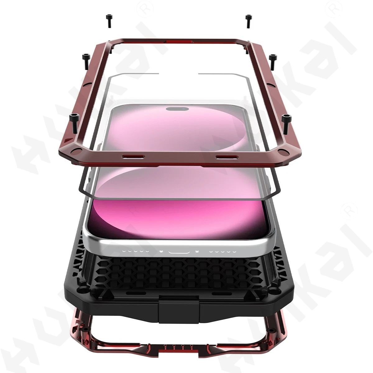 Heavy Duty 360 Full Body Protective Case - Casing Untuk iPhone 18 17 16