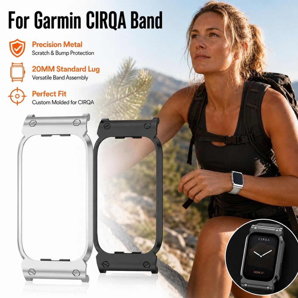 Metal Bumper Aluminum Frame Case - Casing Pelindung Logam untuk Garmin CIRQA,