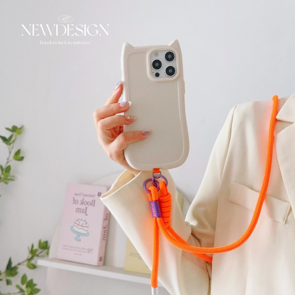 Crossbody Lanyard Neck Strap Case - Tali Leher Fashion Sederhana INS yang