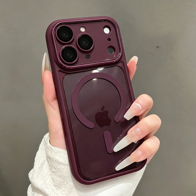 Clear Shockproof Bumper Case - Casing Magnetik Transparan dengan Pelindung Bumper
