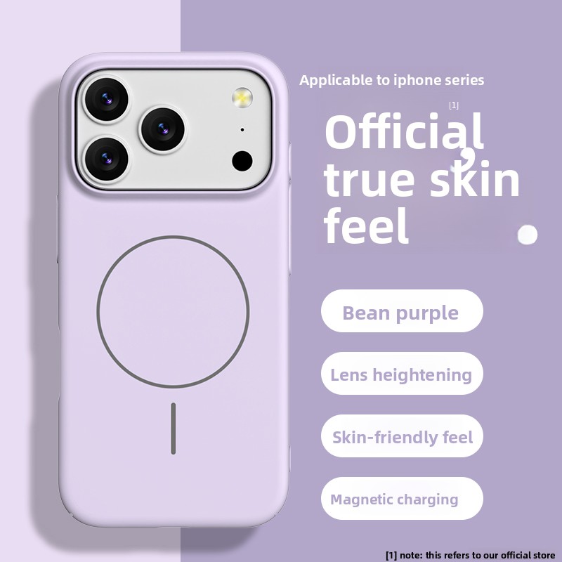 Liquid Silicone Magnetic Phone Case - Casing ponsel silikon cair bertekstur lembut