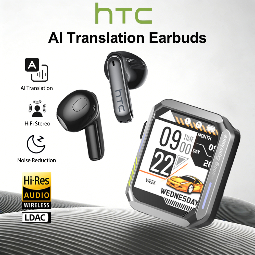 Earphones - Headset Bluetooth Gaming HTC dengan Mikrofon,