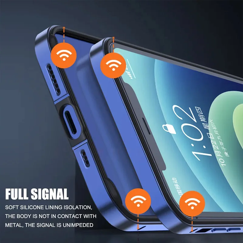 Casing Ponsel Bingkai Silikon  - Metal Bumper Aluminum Frame Case ulasan dan harga
