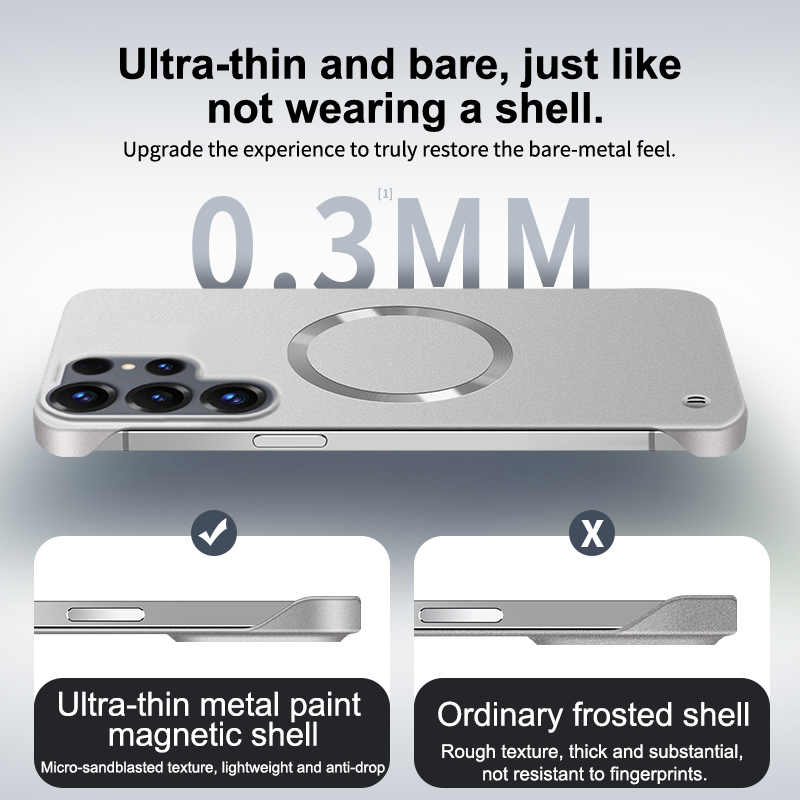 Casing Magnetik Cat Metalik Me - Ultra Thin Frameless Phone Cover ulasan dan harga