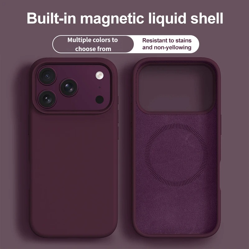 Casing Ponsel Magnetik Silikon - Liquid Silicone Magnetic Phone Case ulasan dan harga